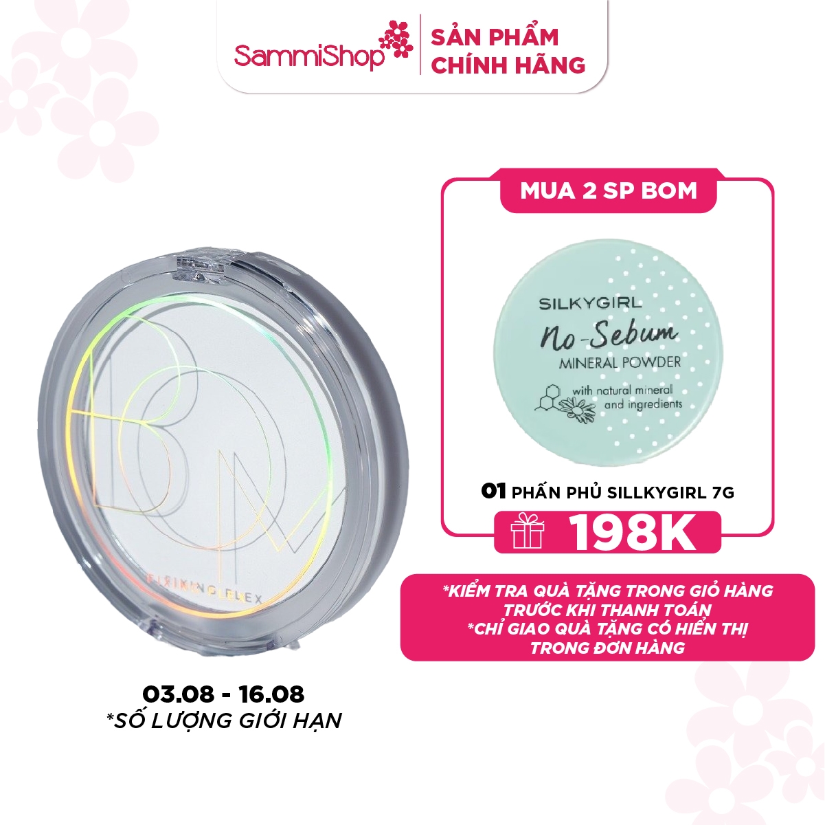 BOM Phấn phủ Fixing Flex Powder Pact 7.5g