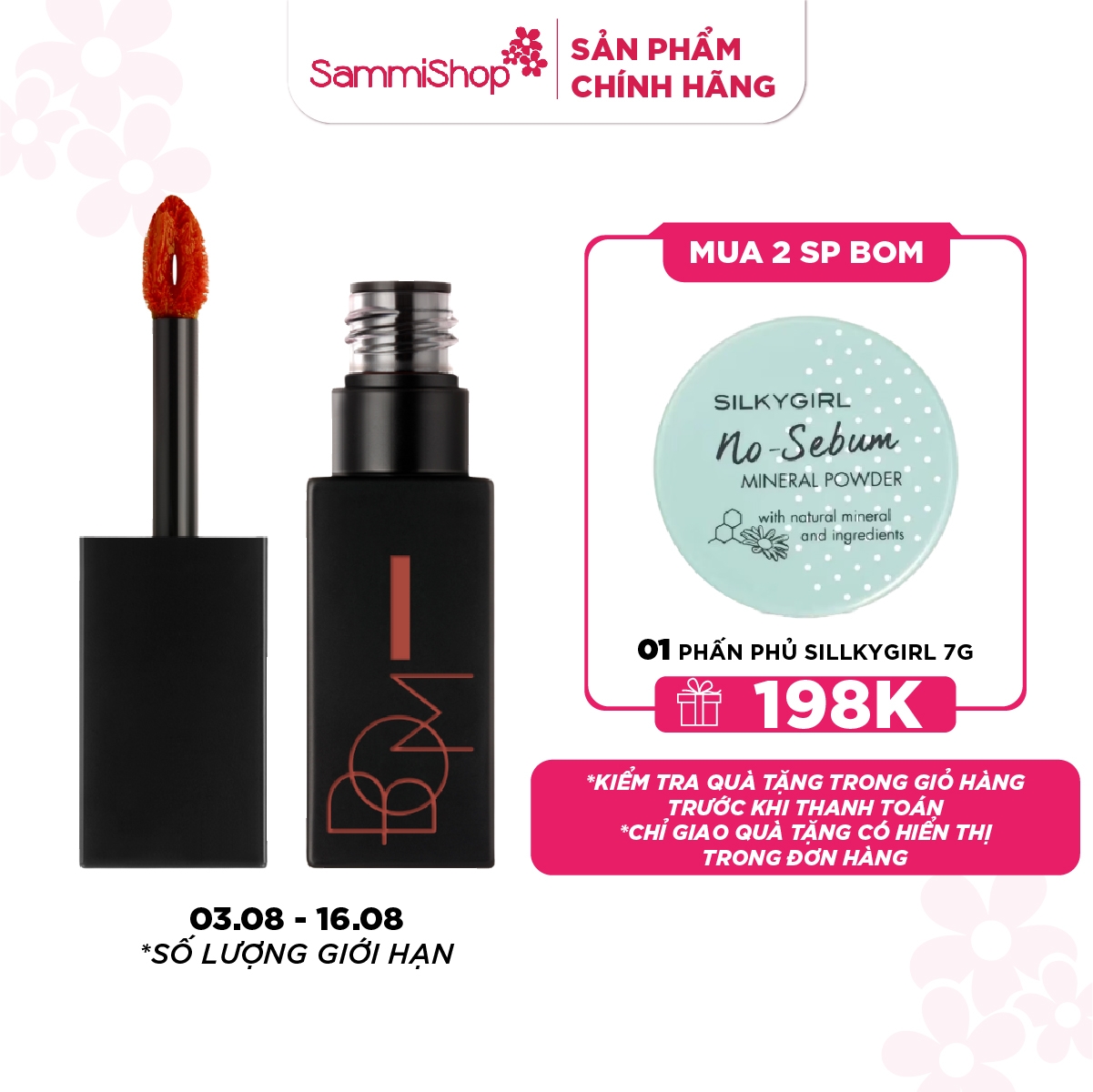 BOM Son kem Matt Holic Tint 8.5g